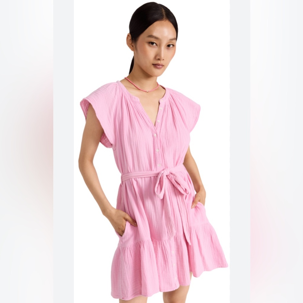 XIRENA Jude Cotton Gauze Mini Dress‎ Size XS